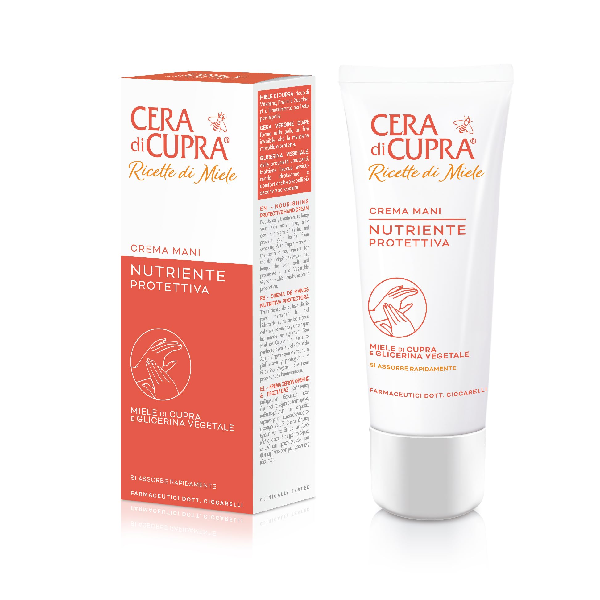 Amazon.com : CERA DI CUPRA Hand Cream with Beeswax - Nourishing